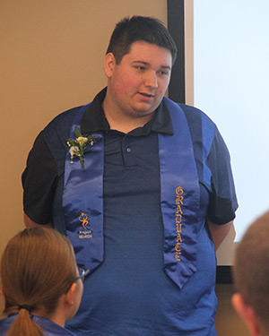 Trent Geier is one of seven recent graduates from the Project SEARCH site at Sauk Prairie Healthcare.