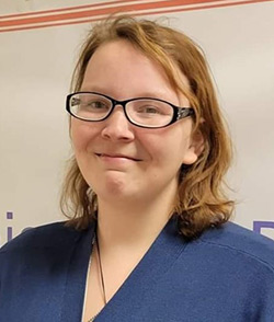 Susan Rabbitt, Project SEARCH intern at Essentia Health St. Mary's Hospital.
