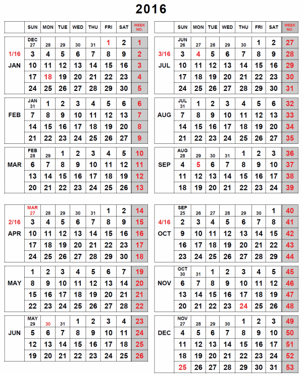 Prior Year Calendars Wisconsin Unemployment Insurance