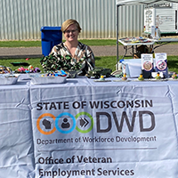 DVOP Crystal Strand Outreach at Vernon County WI. National Night Out Event