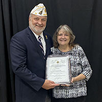 Alene Helmer winner of the Wisconsin American Legion, Local Veteran Employer Representative (LVER) Award - 2025